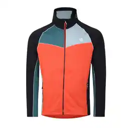 Decathlon Heren Contend Recycled Fleece Jas (Mediterraan Groen/Trail Blaze aanbieding