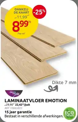 Brico LAMINAATVLOER EMOTION aanbieding