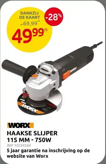 Brico HAAKSE SLIJPER 115 MM-750W aanbieding