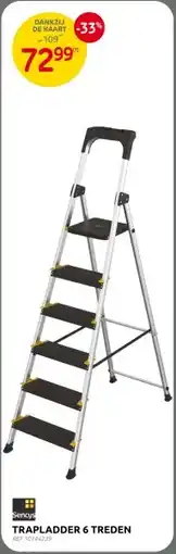 Brico TRAPLADDER 6 TREDEN aanbieding