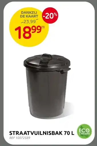 Brico STRAATVUILNISBAK 70 L aanbieding