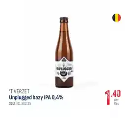 Horeca totaal 'T VERZET Unplugged hazy IPA 0,4% aanbieding