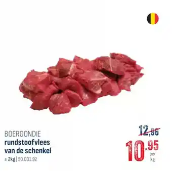 Horeca totaal BOERGONDIE rundstoofvlees van de schenkel aanbieding