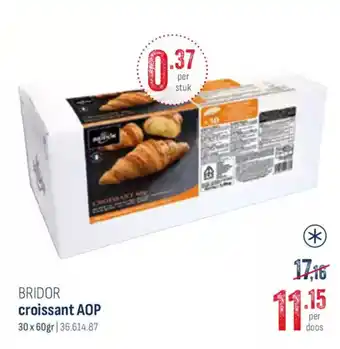 Horeca totaal BRIDOR croissant AOP aanbieding