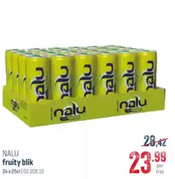 Horeca totaal NALU fruity blik aanbieding