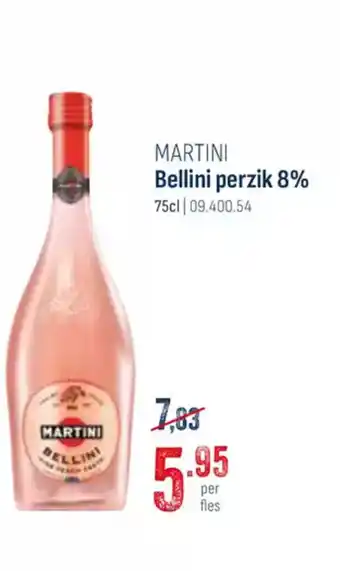 Horeca totaal MARTINI Bellini perzik 8% aanbieding