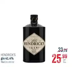 Horeca totaal Hendrick's gin 41.4% aanbieding