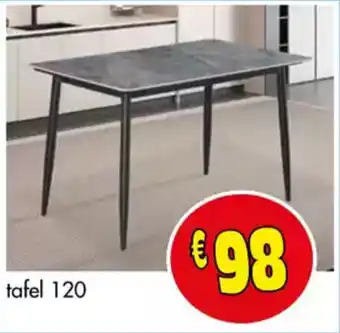 Budget Meubelen Tafel 120 aanbieding