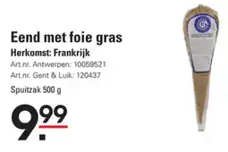 Sligro Eend met foie gras aanbieding