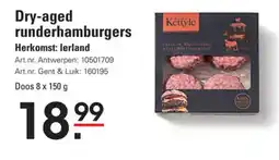 Sligro Dry aged runderhamburgers aanbieding