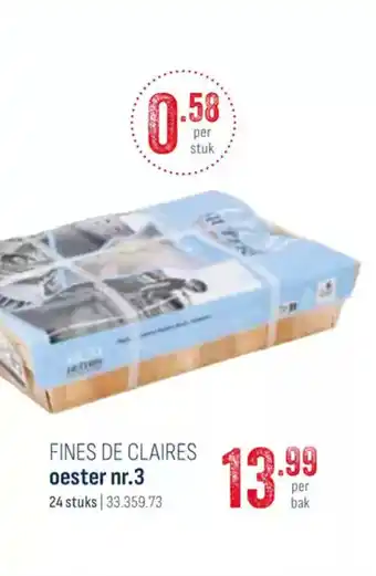 Horeca totaal Fines de claires oester nr.3 aanbieding