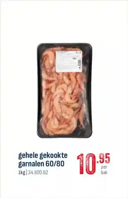 Horeca totaal gehele gekookte garnalen 60/80 aanbieding