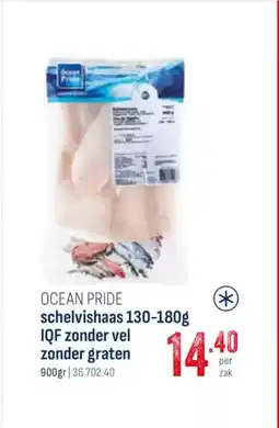 Horeca totaal Ocean pride schelvishaas IQF zonder vel zonder graten aanbieding