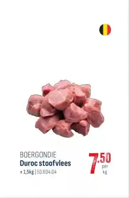 Horeca totaal Boergondie duroc stoofvlees aanbieding