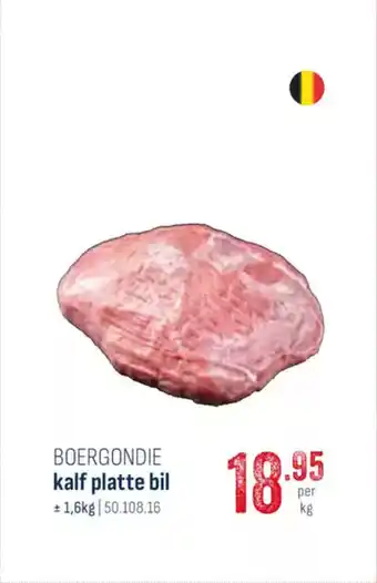 Horeca totaal Boergondie kalf platte bil aanbieding