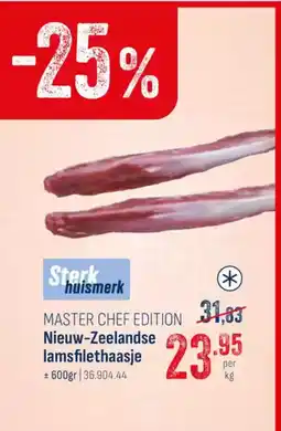 Horeca totaal Master chef edition Nieuw Zeelandse lamsfilethaasje aanbieding