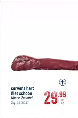 Horeca totaal Cervena hert filet schoon aanbieding