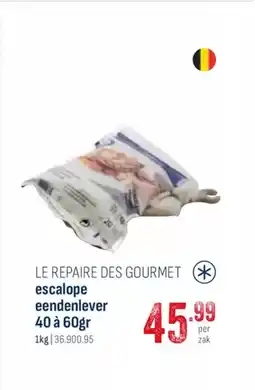 Horeca totaal Le repaire des gourmet escalope eendenlever 40 à 60gr aanbieding