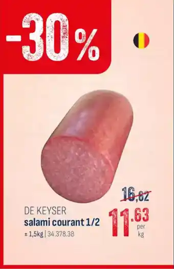 Horeca totaal De keyser salami courant 1/2 aanbieding