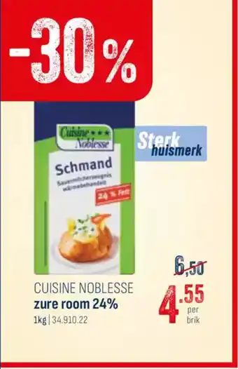 Horeca totaal Cuisine noblesse zure room 24% aanbieding