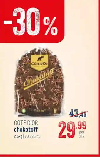 Horeca totaal Cote d'or chokotoff aanbieding