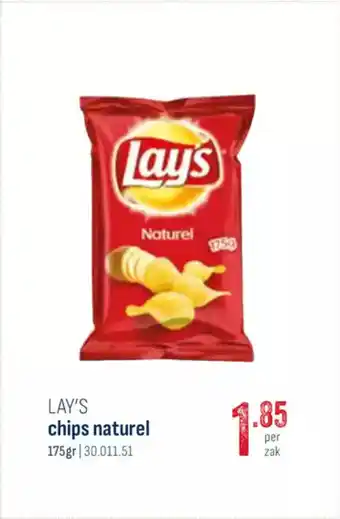 Horeca totaal Lay's chips naturel aanbieding