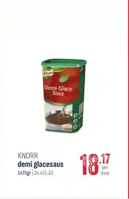 Horeca totaal Knorr demi glacesaus aanbieding