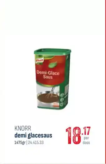 Horeca totaal Knorr demi glacesaus aanbieding