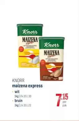 Horeca totaal Knorr maizena express wit, bruin aanbieding