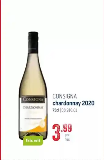 Horeca totaal Consigna chardonnay 2020 aanbieding