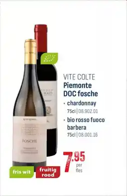 Horeca totaal Vite colte piemonte DOC aanbieding