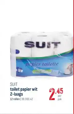 Horeca totaal Suit toilet papier wit 2 laags aanbieding