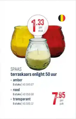 Horeca totaal Spaas terraskaars enlight 50 uur aanbieding