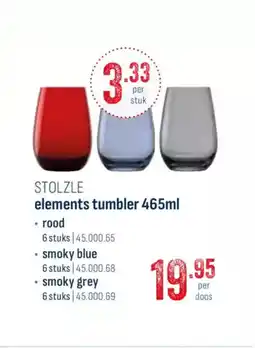 Horeca totaal Stolzle elements tumbler aanbieding