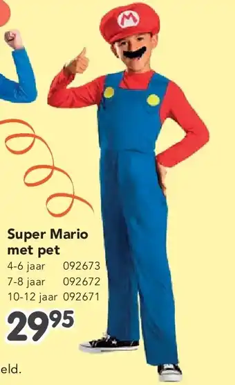 Happyland Super Mario met pet aanbieding