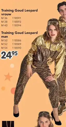 Happyland Training Goud Leopard vrouw aanbieding