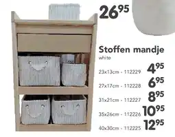 Happyland Stoffen mandje aanbieding