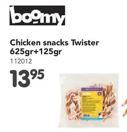 Happyland Chicken snacks Twister 625gr+125gr aanbieding