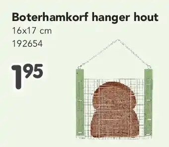 Happyland Boterhamkorf hanger hout aanbieding