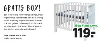 Baby-Dump Box Fleur t.w.v. aanbieding