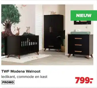 Baby-Dump TWF Modena Walnoot aanbieding