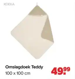 Baby-Dump Koeka omslagdoek teddy aanbieding