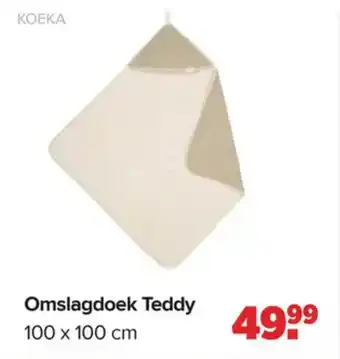 Baby-Dump Koeka omslagdoek teddy aanbieding