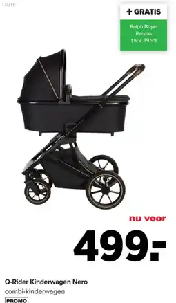 Baby-Dump Qute q rider kinderwagen nero aanbieding