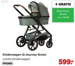 Baby-Dump Qute kinderwagen q-journey groen aanbieding