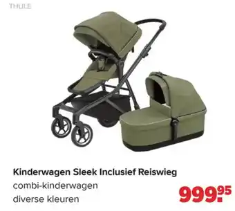 Baby-Dump Thule kinderwagen sleek inclusief reiswieg aanbieding