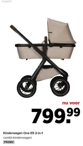 Baby-Dump Dubatti kinderwagen one e5 2-in-1 aanbieding