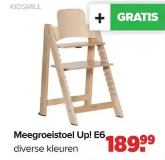 Baby-Dump Kidsmill meegroeistoel up! e6 aanbieding