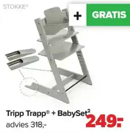 Baby-Dump Stokke tripp trapp + babyset2 aanbieding