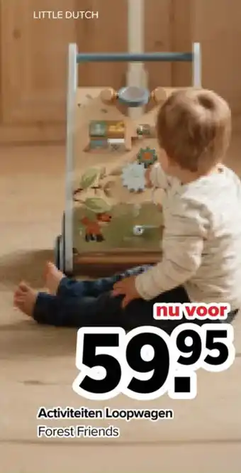 Baby-Dump Little dutch Activiteiten Loopwagen aanbieding